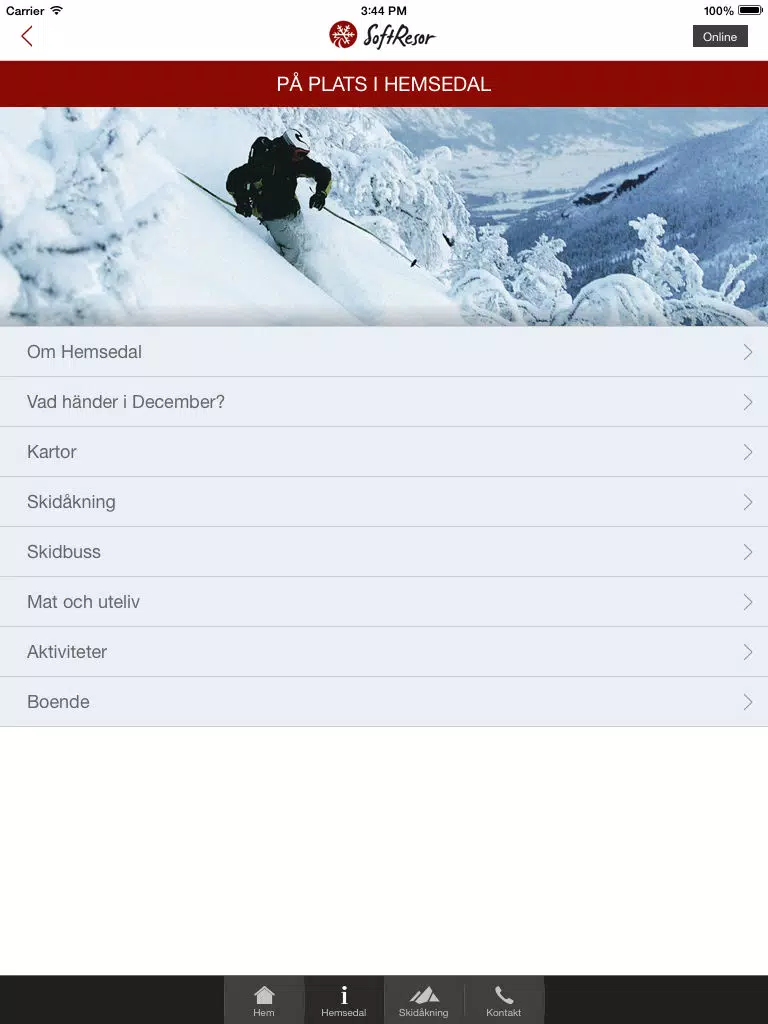 تصاویر Softresor - Skidresor till Hemsedal iPad 
