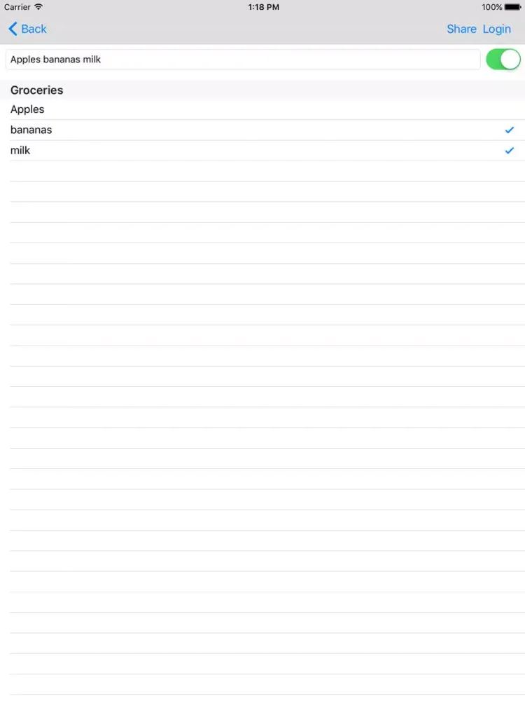 Capturas de pantalla de Swift List, The easiest way to share lists on your Phone iPad 