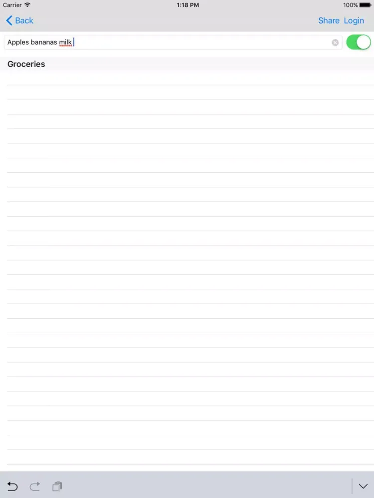 Capturas de pantalla de Swift List, The easiest way to share lists on your Phone iPad 