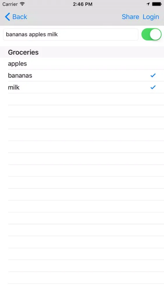 Capturas de pantalla de Swift List, The easiest way to share lists on your Phone