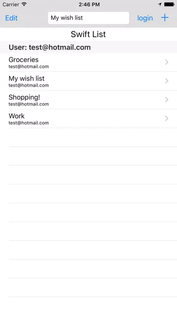 Capturas de pantalla de Swift List, The easiest way to share lists on your Phone