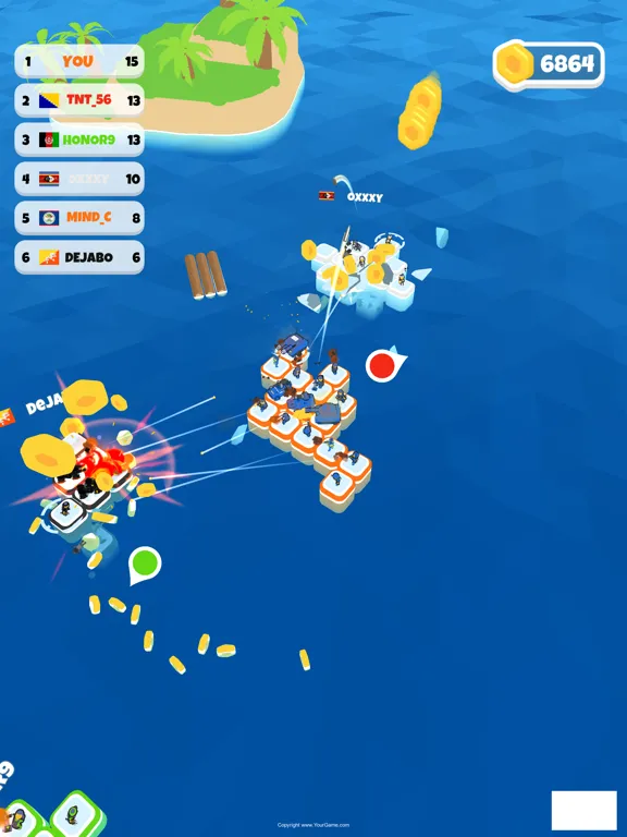 Screenshot di Raft Craft: Ocean War iPad 
