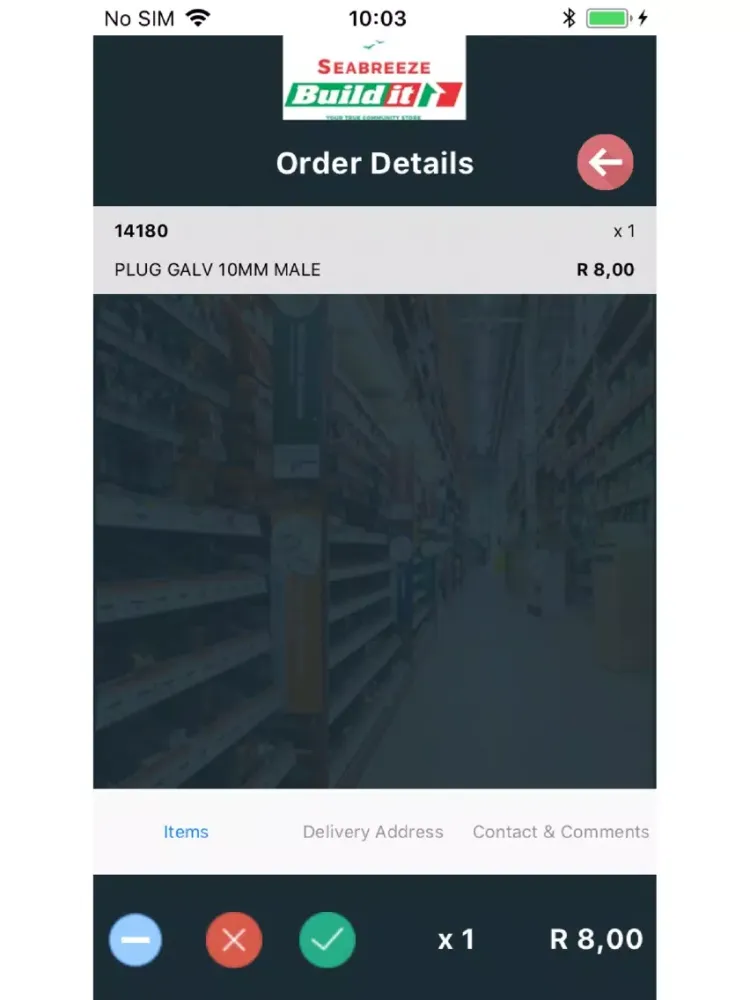 Seabreeze Online Orders iPad  سکرین شاٹس
