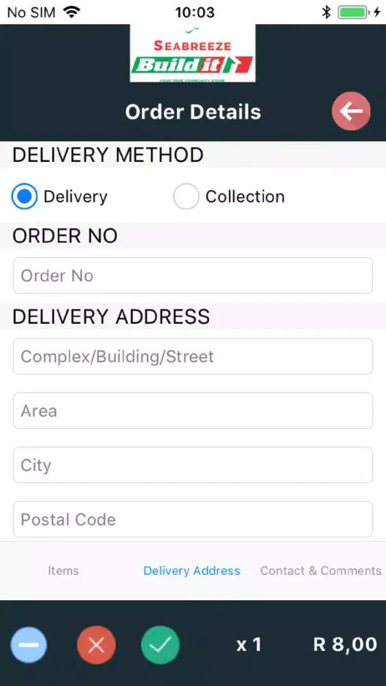 Seabreeze Online Orders سکرین شاٹس
