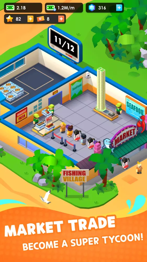 Seafood Inc - Tycoon, Idle Screenshots