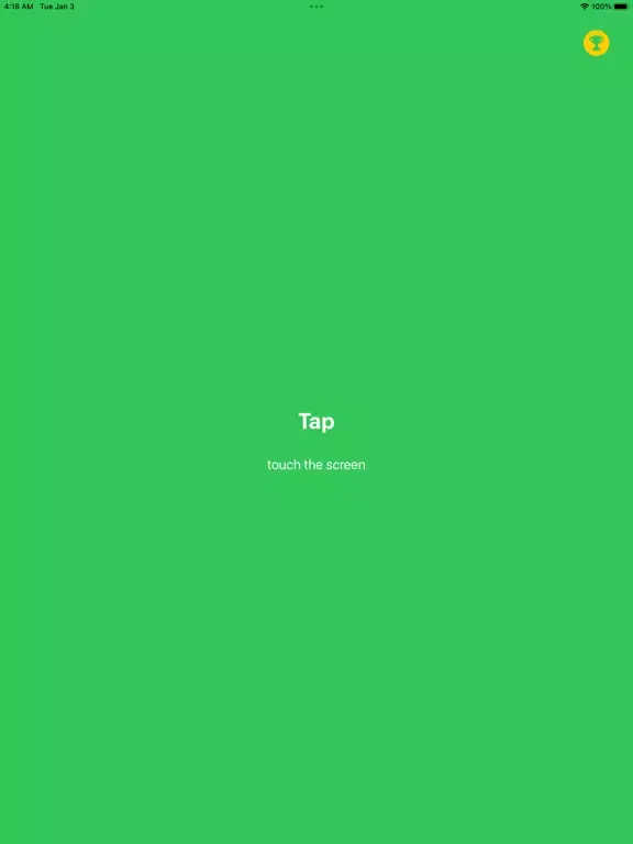 Reaction Time Test Touch iPad  스크린샷