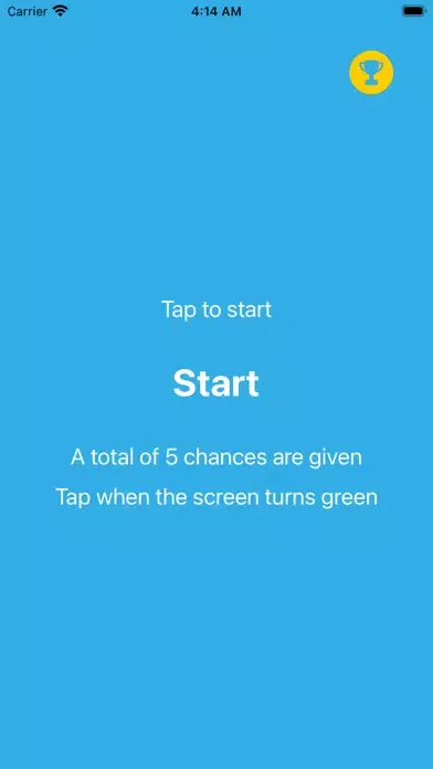Reaction Time Test Touch 스크린샷