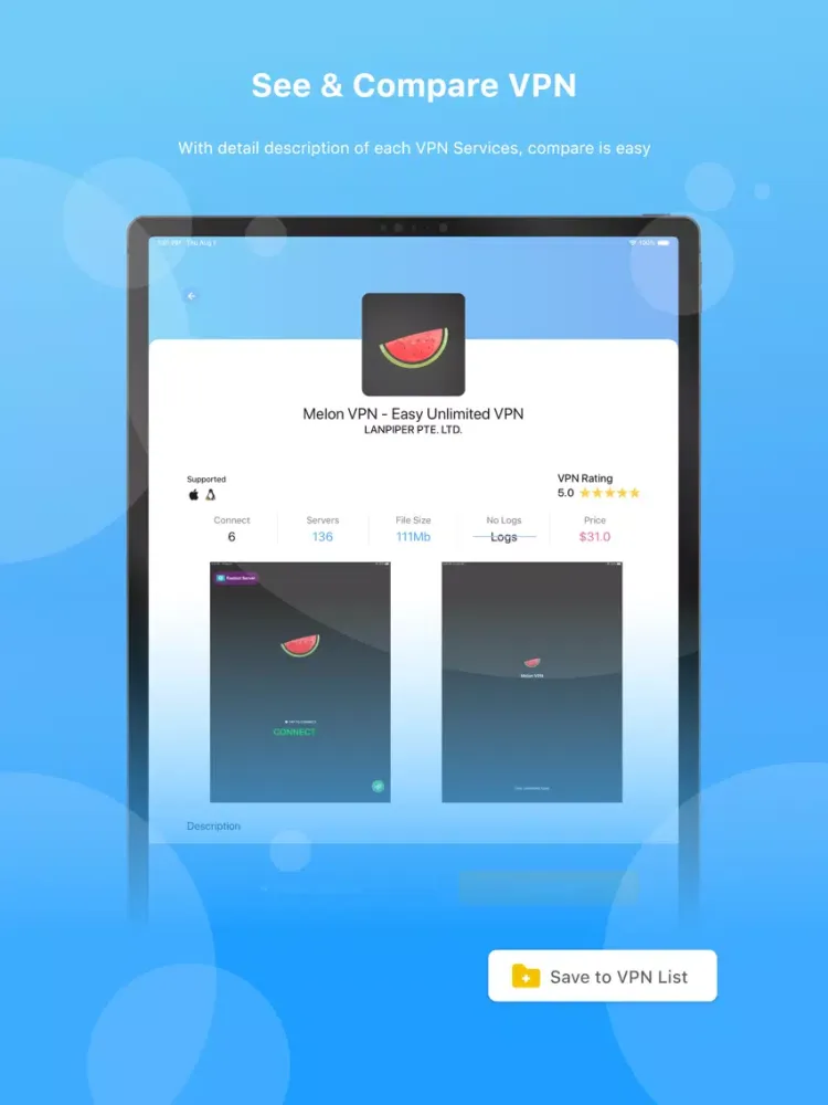 صور OneClick VPN·Super VPN Ranking iPad 