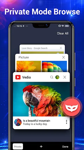 Tangkapan layar Web Browser - Secure Explorer