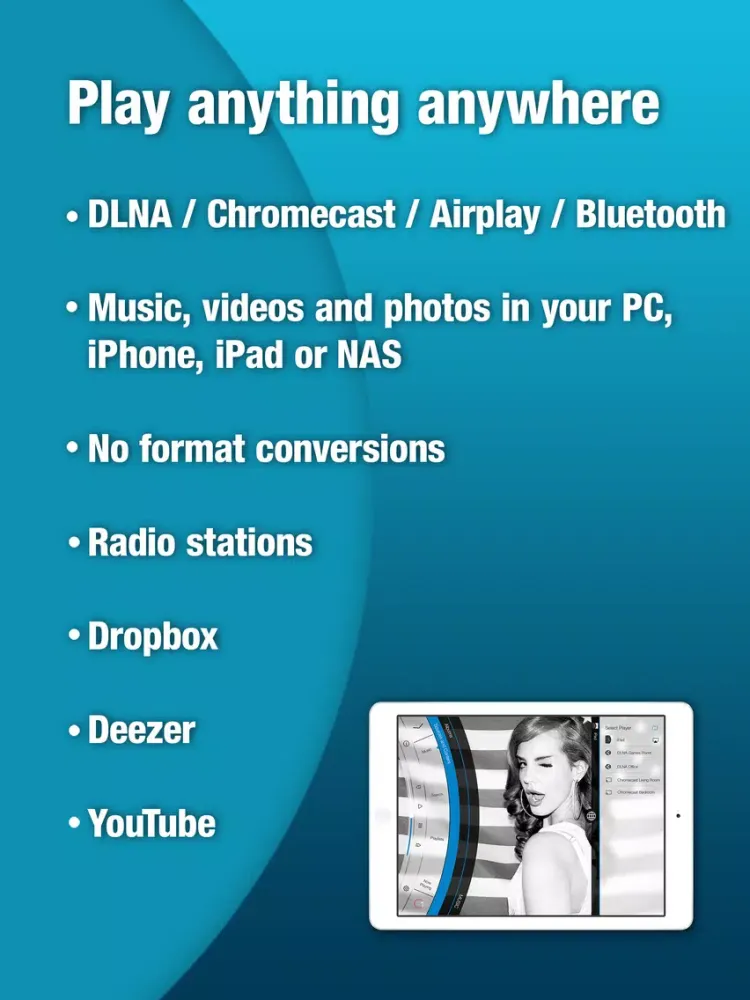 Captures d'écran de C5+ Stream DLNA Cast Media iPad 