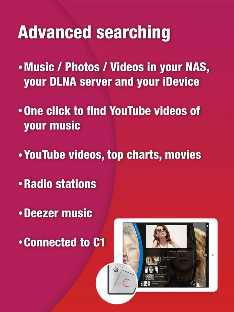 Captures d'écran de C5+ Stream DLNA Cast Media iPad 