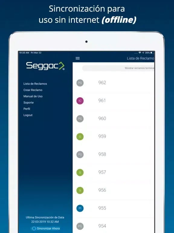 Captures d'écran de Seggac iPad 