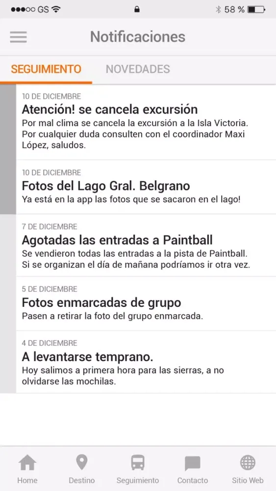 Capturas de pantalla de Funtour Viajes