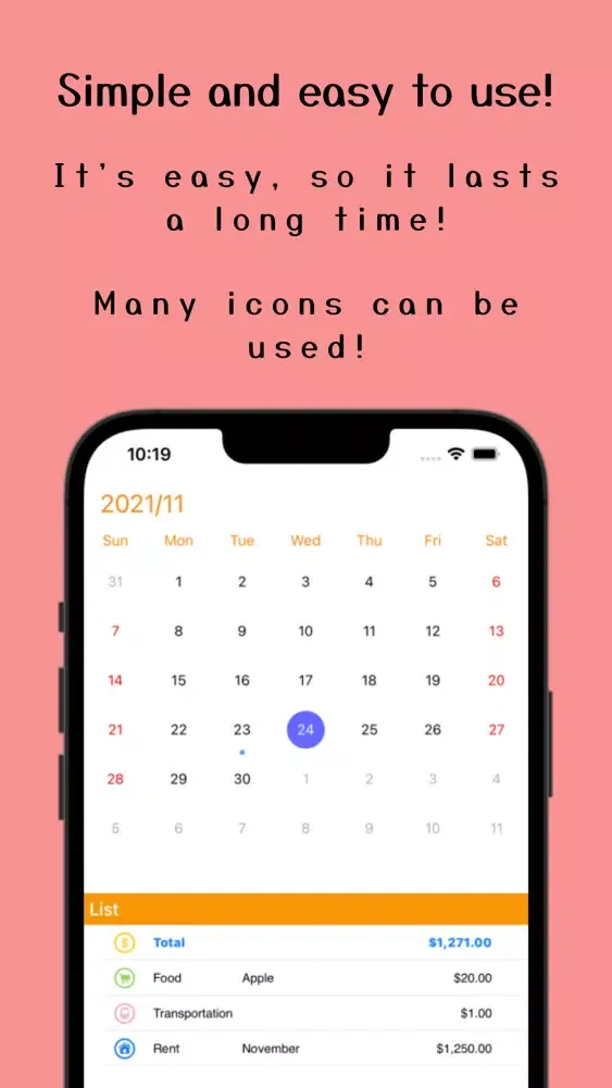 صور Simple household account book