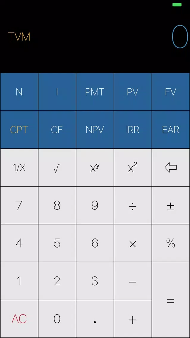 Screenshot di FinancialCal TVM