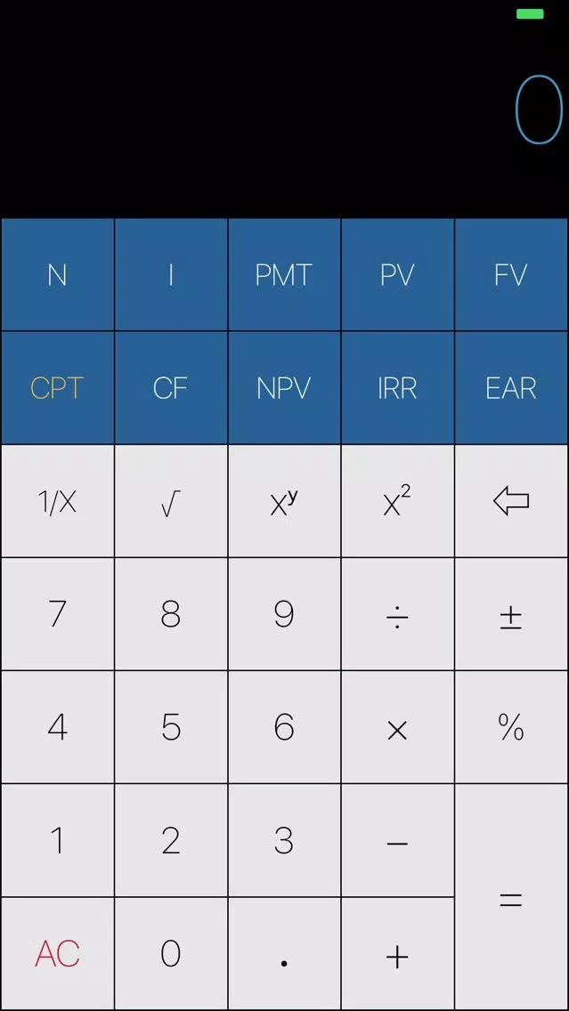 Screenshot di FinancialCal TVM