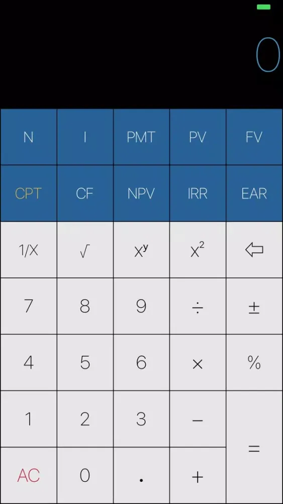 FinancialCal TVM スクリーンショット
