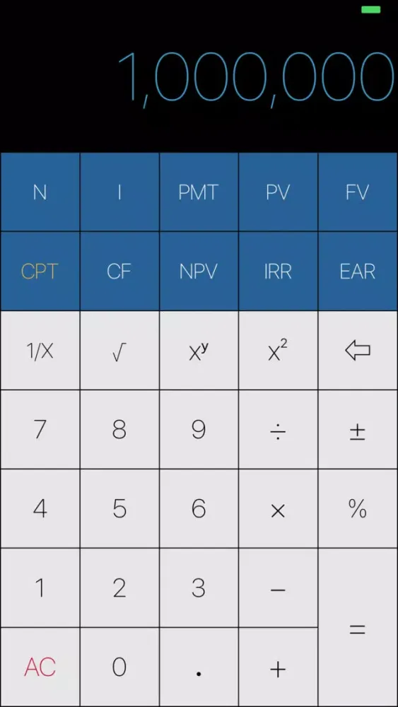 FinancialCal TVM スクリーンショット