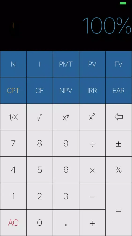 FinancialCal TVM スクリーンショット