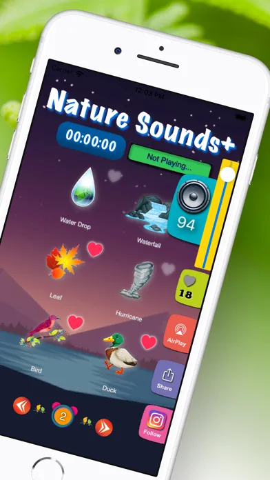 ภาพหน้าจอของ Nature Sounds +