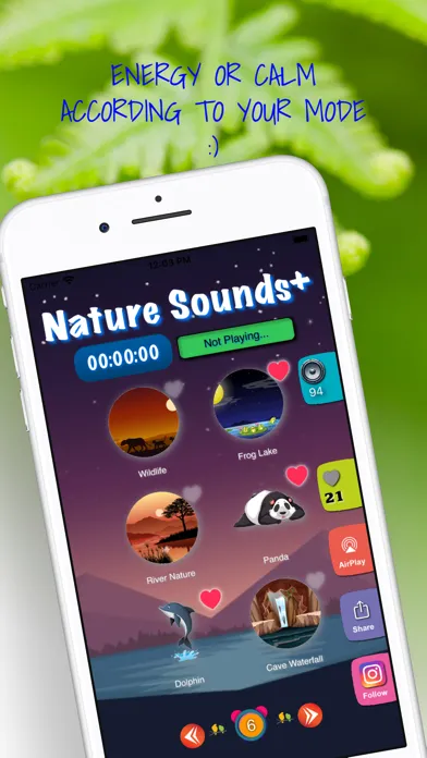 ภาพหน้าจอของ Nature Sounds +