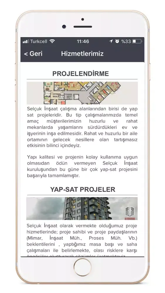 Captures d'écran de Selçuk İnşaat