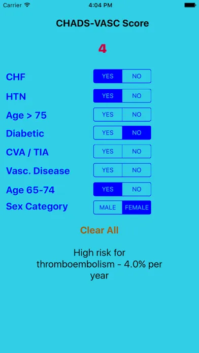 صور CHADS-VASC Calculator