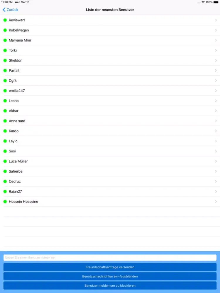 تصاویر German Learning Chat Room iPad 