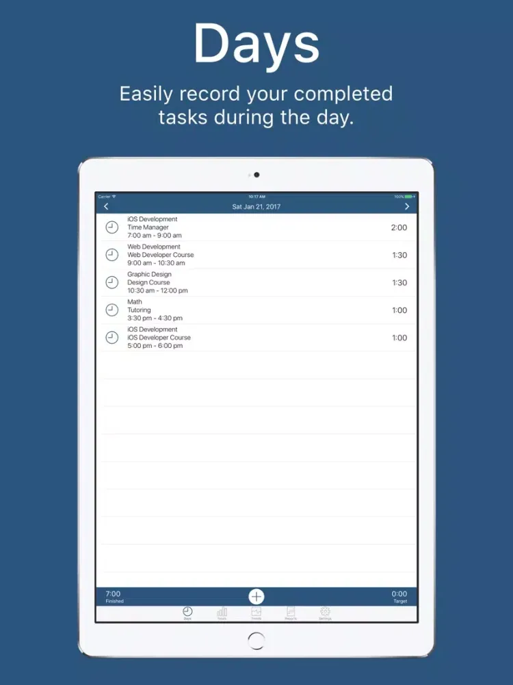 Time Manager - Daily Time Tracker iPad  Ekran Görüntüleri