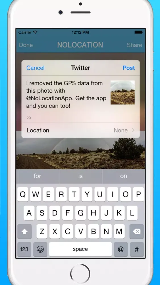 NoLocation - Remove exif data from photos应用截图