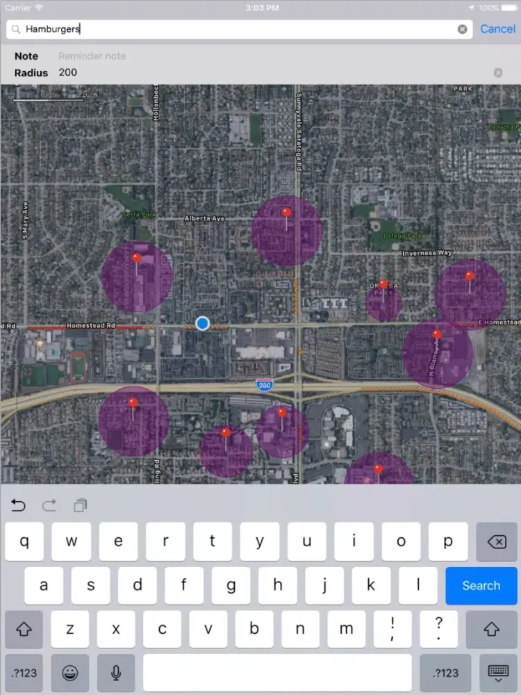 Screenshot di Easy Location Reminder iPad 