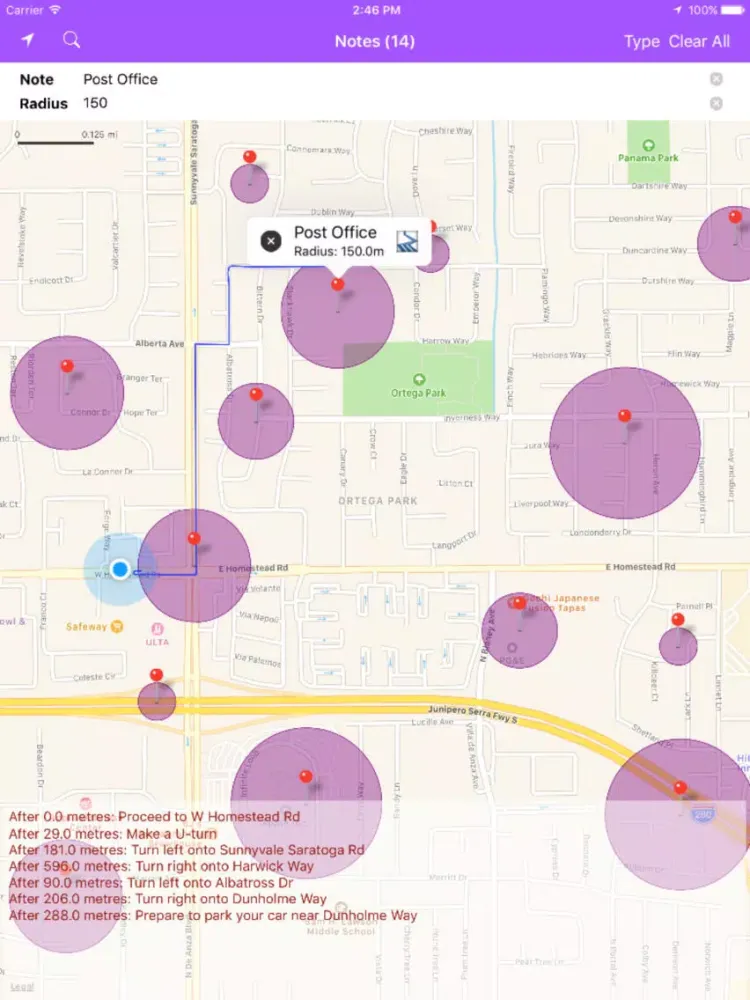 Captures d'écran de Easy Location Reminder Clear iPad 