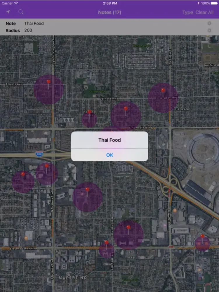 Captures d'écran de Easy Location Reminder Clear iPad 