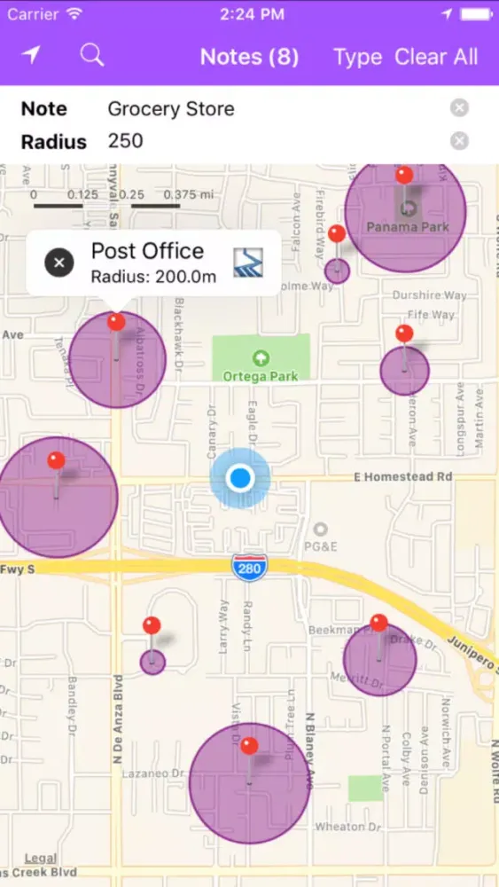Captures d'écran de Easy Location Reminder Clear