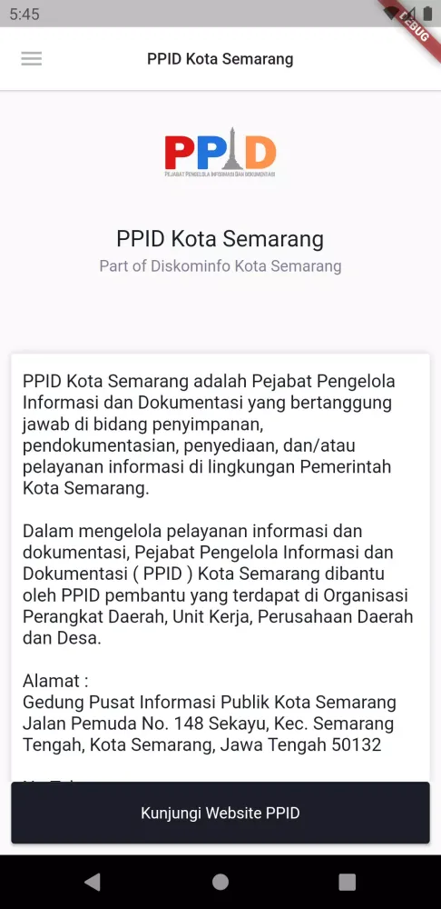 PPID Kota Semarang سکرین شاٹس