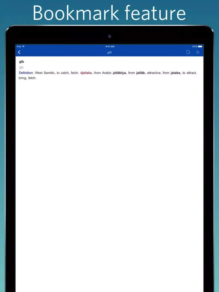 Capturas de pantalla de Semitic Root Dictionary iPad 