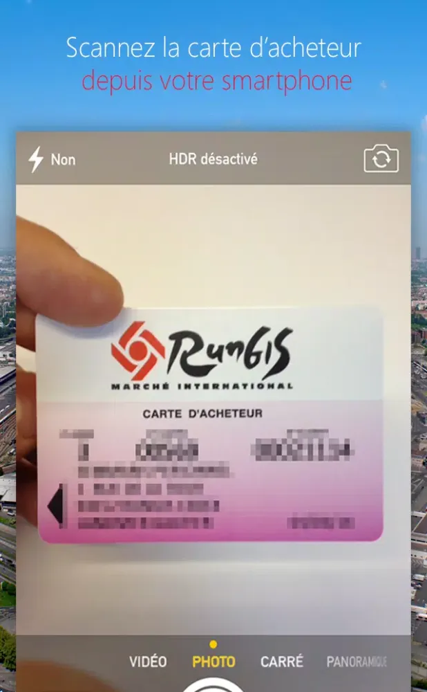 Captures d'écran de Rungis Vérif