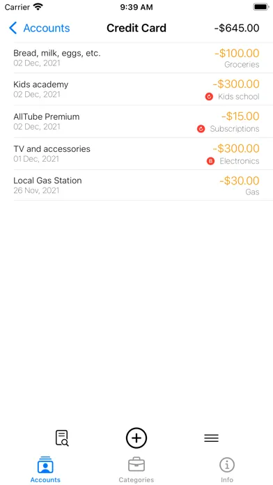 Money Budger Screenshots