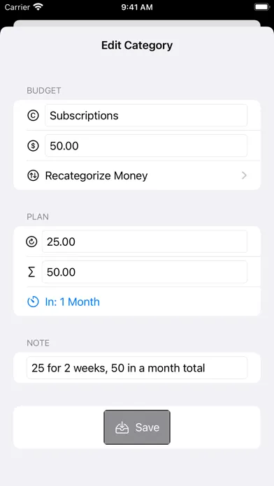 Money Budger Screenshots