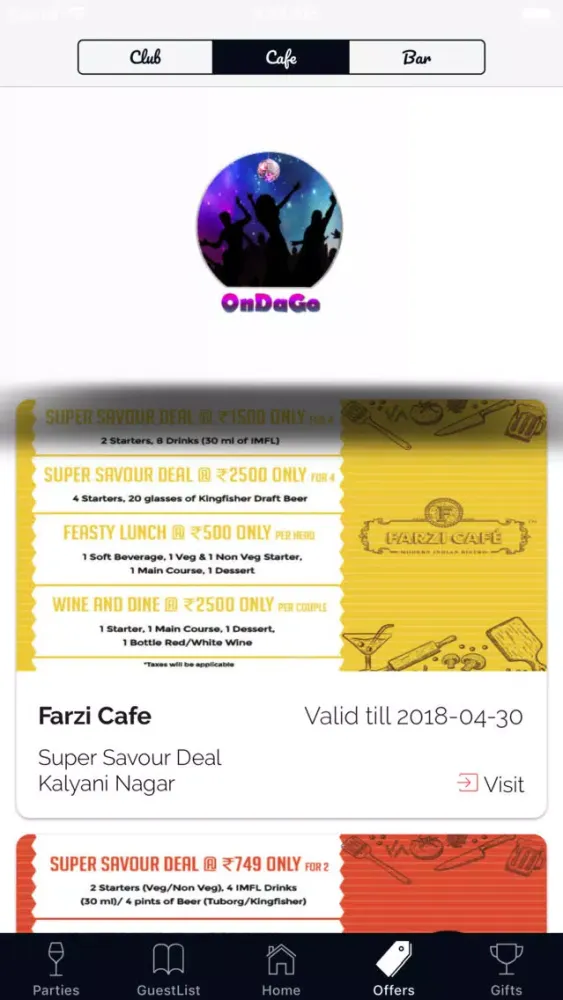 OnDaGo Nightlife and Parties স্ক্রিনশট