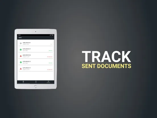 Capturas de tela do FAX online - Send FAX online iPad 