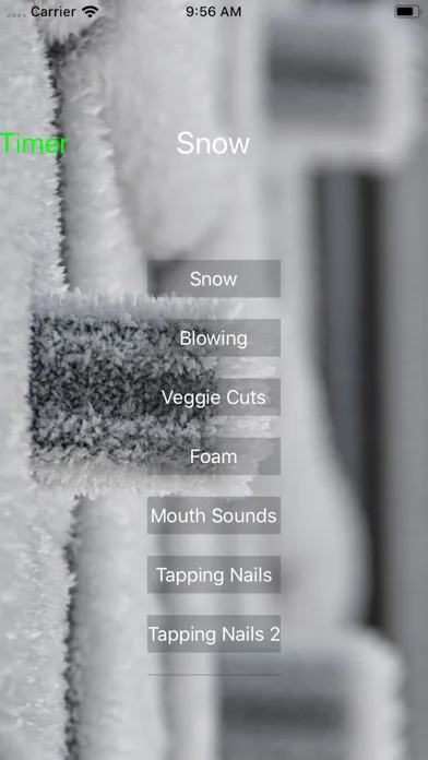 Capturas de tela do ASMR Sound Central