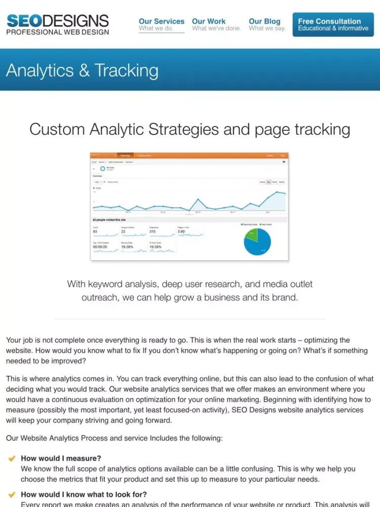 SEO Designs iPad  Screenshots