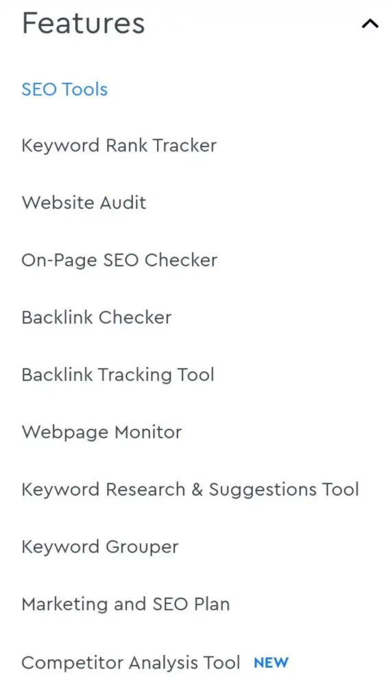Скриншоты SEO Tools