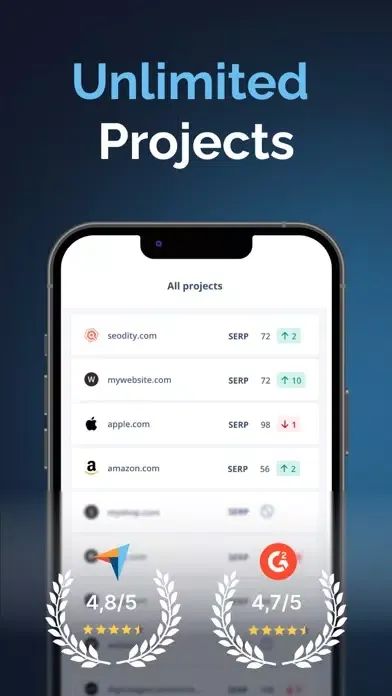ภาพหน้าจอของ Seodity Rank Tracker