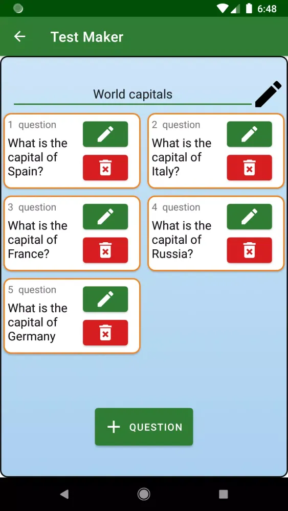 Test Maker Screenshots