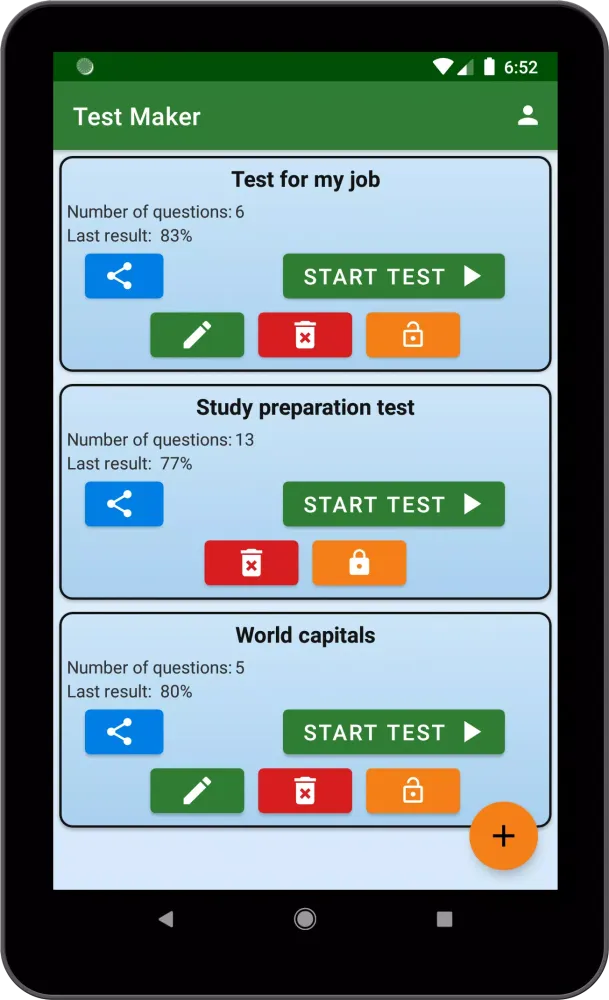 Test Maker Screenshots