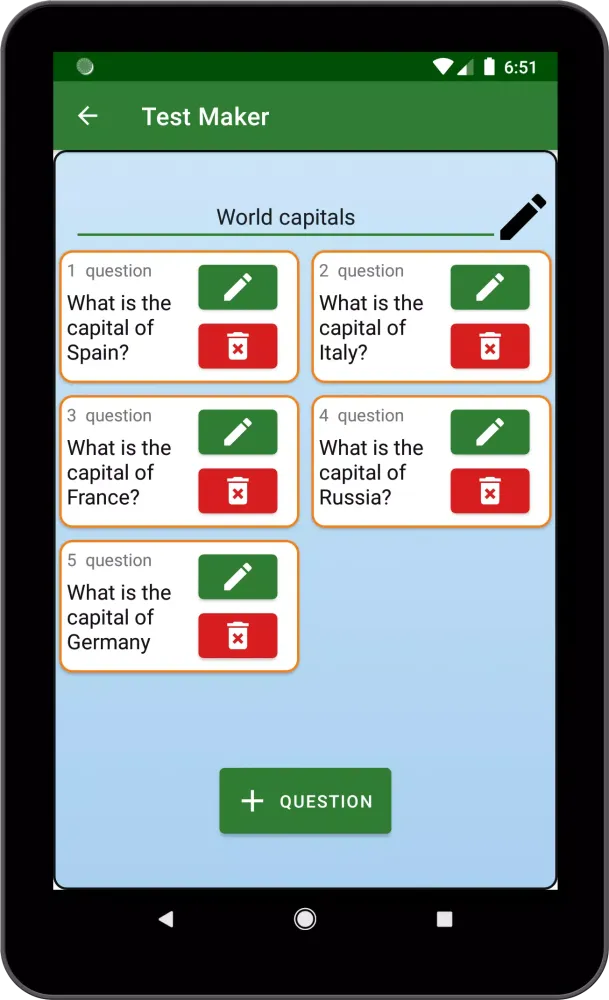 Test Maker Screenshots
