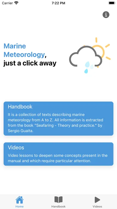 Capturas de tela do Marine meteorology