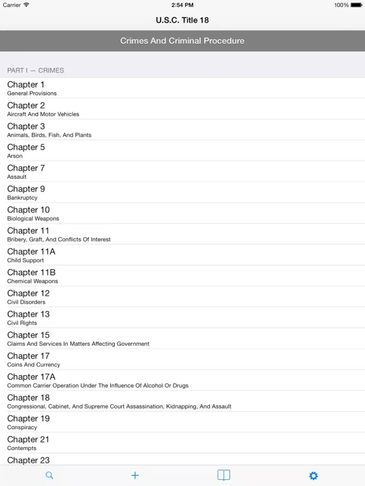 U.S.C. Title 18 - Crimes And Criminal Procedure iPad  স্ক্রিনশট
